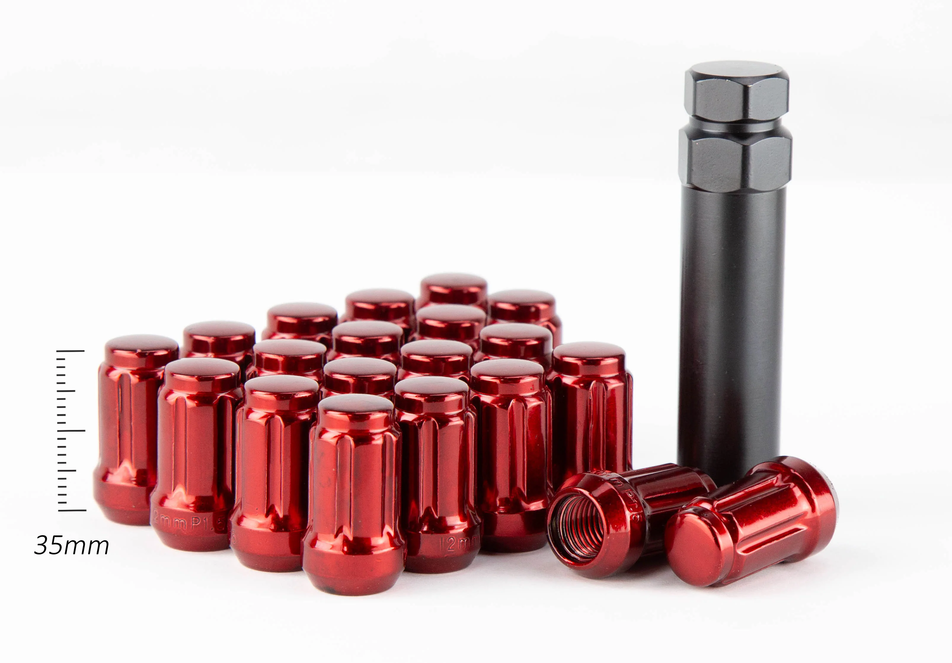 Aodhan SPL35 Spline Lug nuts Set - Conical Seat ,35mm Overall Size - Image 11