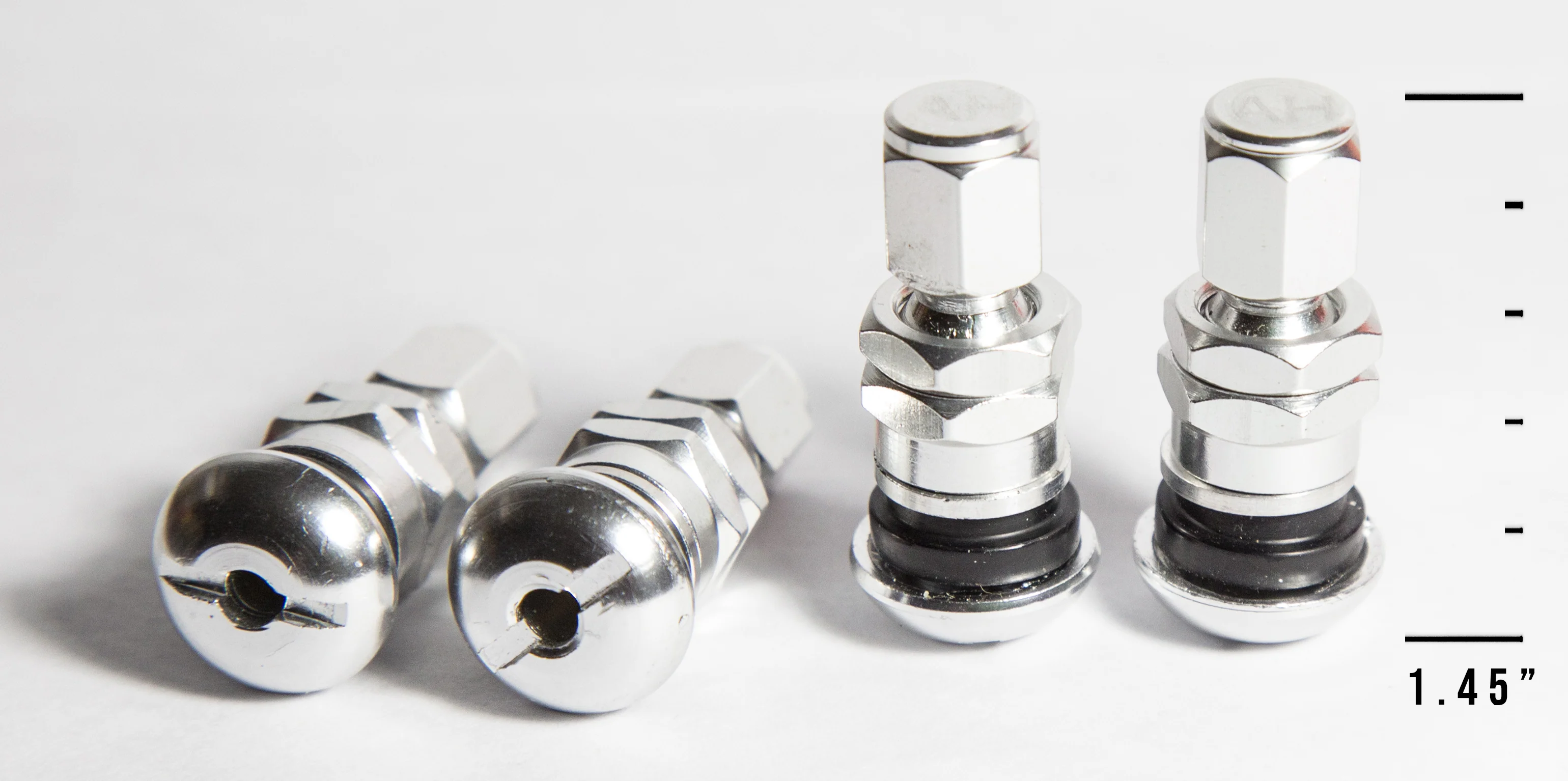 V3 Aluminum Valve Stem Set - 1.45" Long - Image 3